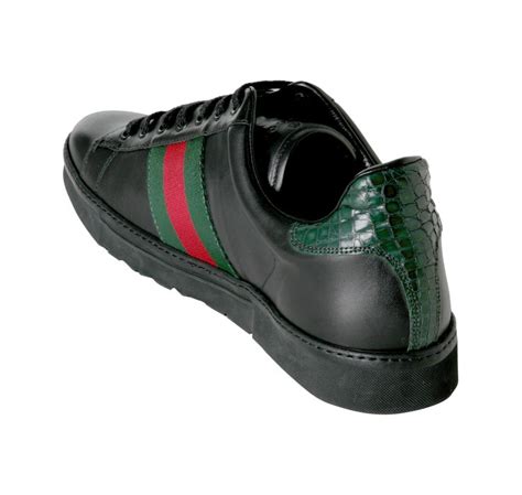 gucci sneakers men black|authentic gucci sneakers for men.